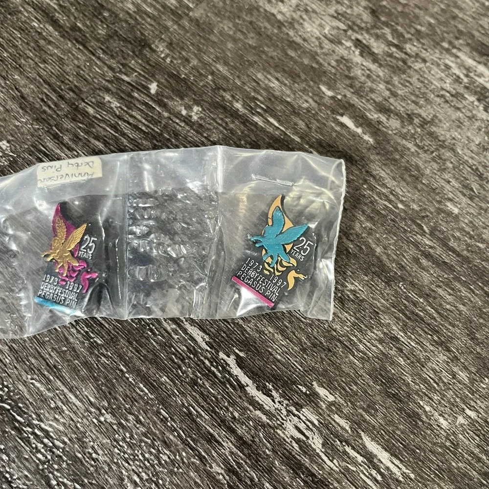 Lot of (14) 1990-2001 FULL SET Kentucky Derby Festival Pegasus Pins 3 1997 Anniv